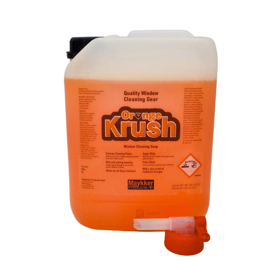 OrangeKrush Window Cleaner Soap 5L with outlet tap